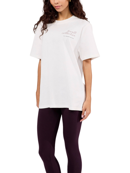 Lovall Graphic Script T-Shirt, Off White, Off White