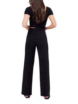 Lovall Lightweight Wide Leg Trousers - view 2, Black