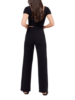 Lovall Tall Lightweight Wide Leg Trousers - view 2, Black