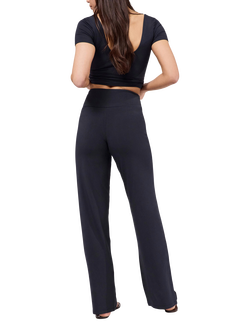 Lovall Petite Lightweight Wide Leg Trousers - view 2, Vintage Navy