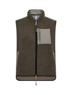 MOS MOSH Eli Teddy Gilet, Dusty Olive, Dusty Olive