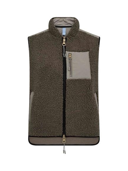 MOS MOSH Eli Teddy Gilet, Dusty Olive, Dusty Olive