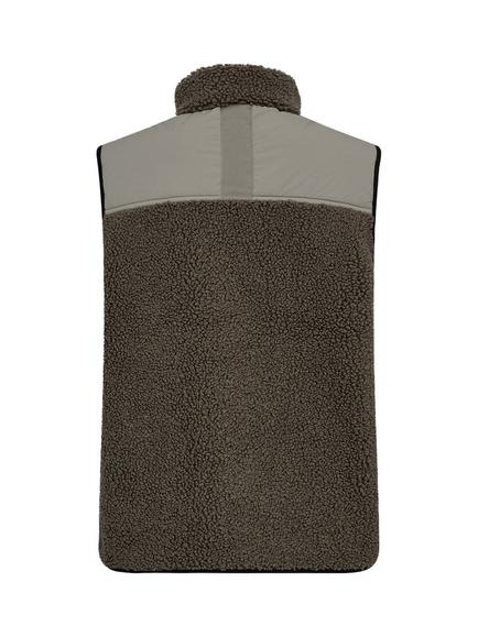 MOS MOSH Eli Teddy Gilet, Dusty Olive - view 2, Dusty Olive