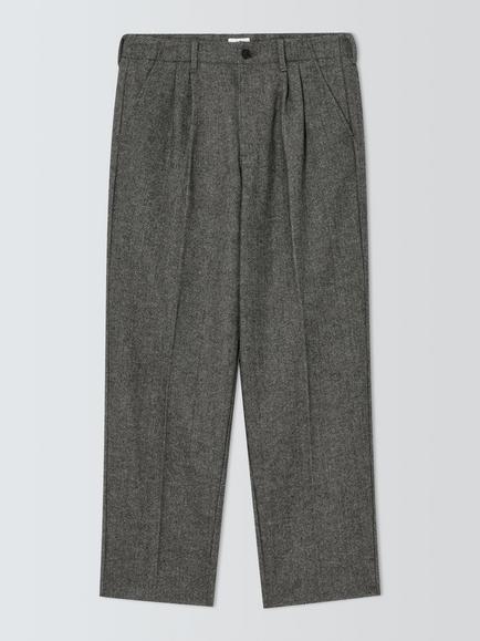 John Lewis Vintage Herringbone Trousers, Charcoal