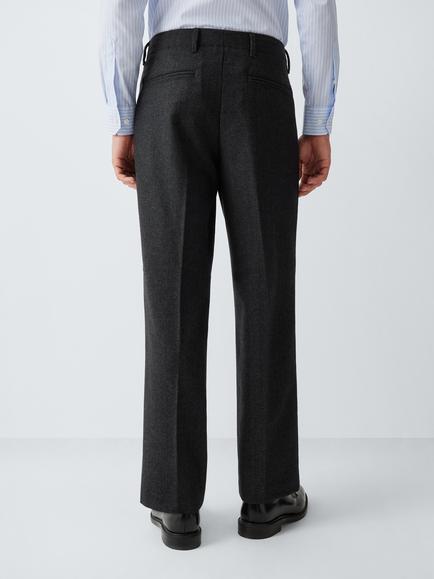 John Lewis Vintage Herringbone Trousers - view 2, Navy/Gry