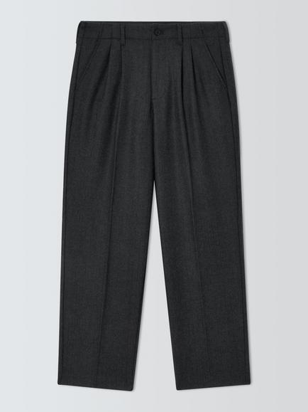 John Lewis Vintage Herringbone Trousers, Navy/Gry