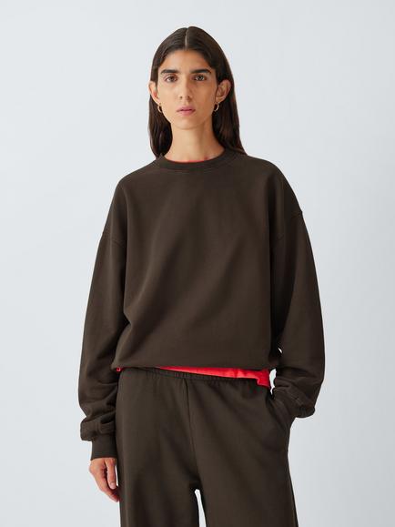 Colorful Standard Oversized Cotton Knit Jumper, Coffee Brown