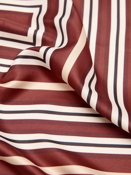 Mango Geometric Square Scarf, Terracotta - view 2, Terracotta