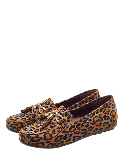 Moda in Pelle Essana Suede Tassel Moccasins, Multi - view 2, Multi