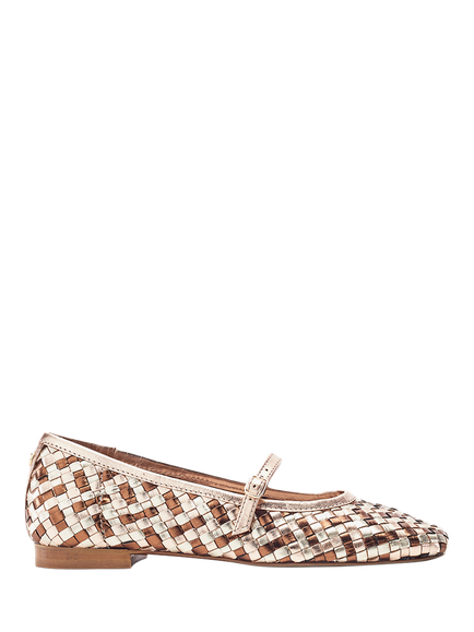 Moda in Pelle Eyana Woven Leather Mary Janes, Multi, Multi