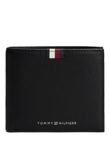 Tommy Hilfiger Bifold Leather Wallet, Black, Black