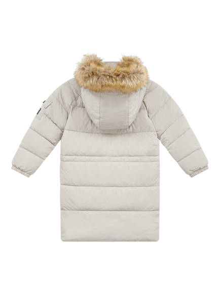 Toastie Kids' Explorer Hooded Parka Coat, White - view 2, White