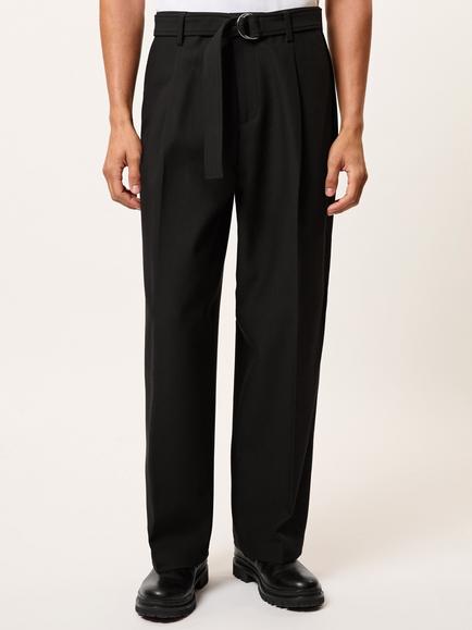 Reiss Atwell Straight Trousers, Black, Black