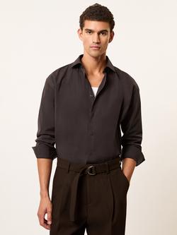 Reiss Atwell Straight Trousers, Brown - view 2, Brown