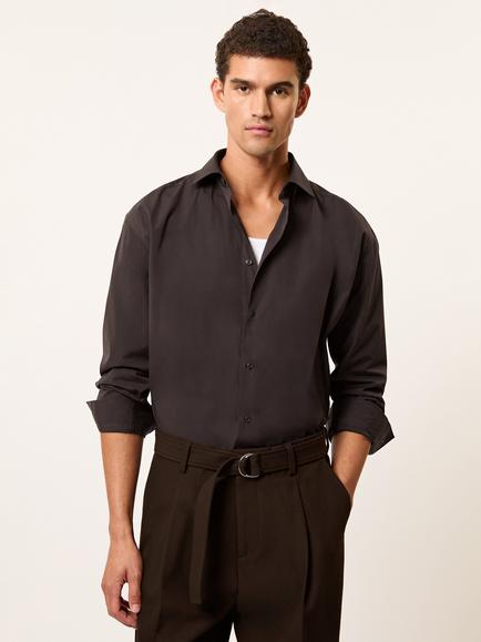 Reiss Atwell Straight Trousers, Brown - view 2, Brown