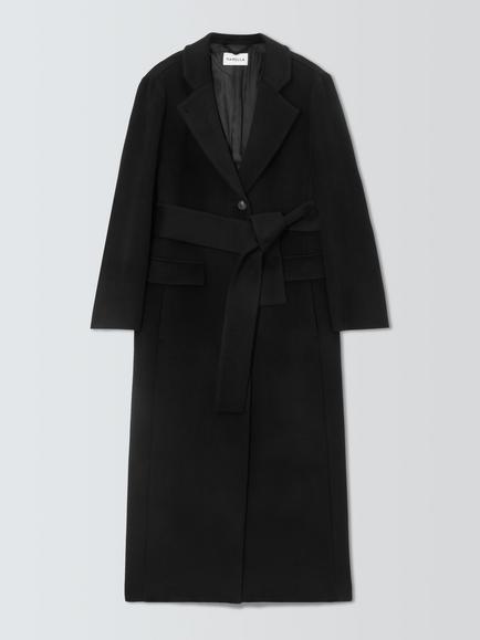 Marella Ovatta Wool Coat, Black, Black
