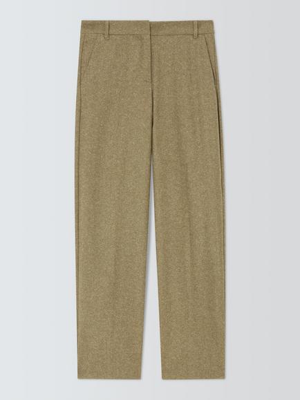 Marella Poggio Wool Blend Trousers, Khaki, Khaki