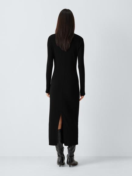 Marella Patto Bodycon Midi Dress, Black - view 2, Black
