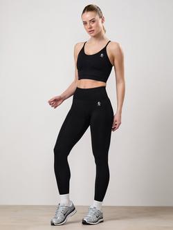 Gym King Women's Seamless Leggings, Black, Black