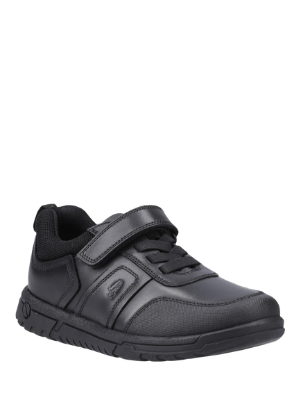 Hush Puppies Kids' Sutton Leather Shoes, Black - view 2, Black