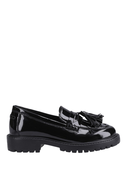 Hush Puppies Kids' Abigail Patent Leather Loafers, Black, Black