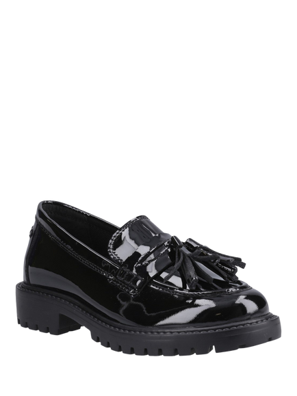 Hush Puppies Kids' Abigail Patent Leather Loafers, Black - view 2, Black