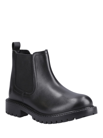 Hush Puppies Kids' Ariella Leather Chelsea Boots, Black - view 2, Black