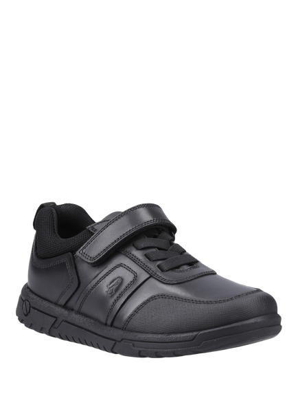Hush Puppies Kids' Sutton Leather Shoes, Black - view 2, Black
