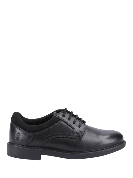 Hush Puppies Kids' Tommy Senior Leather School Shoes, Black, Black