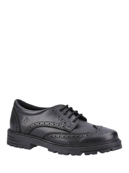 Hush Puppies Maxine Leather Lace- Up Shoes, Black - view 2, Black