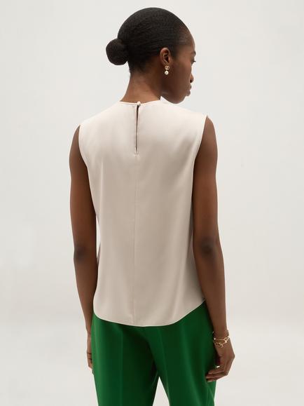 Hobbs Rosanne Sleeveless Blouse, Beige - view 2, Beige