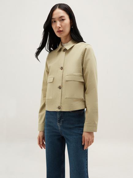 Hobbs Manon Utility Jacket, Pale Sage Green, Pale Sage Green