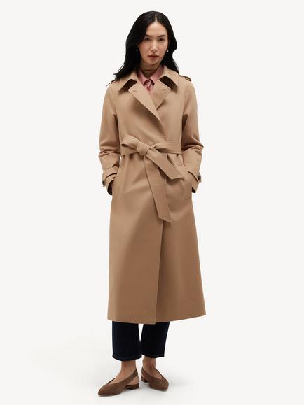 Hobbs Petite Livia Shower Resistant Trench Coat, Brown, Brown