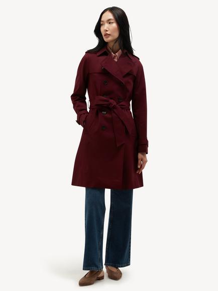 Hobbs Petite Skylar Shower Resistant Trench Coat, Fig Purple, Fig Purple