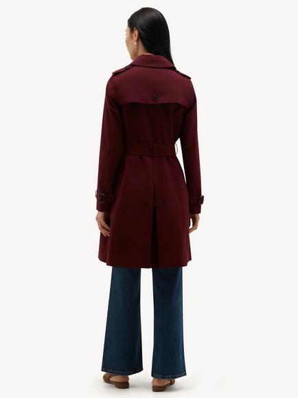 Hobbs Petite Skylar Shower Resistant Trench Coat, Fig Purple - view 2, Fig Purple