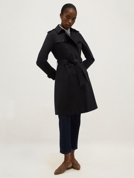 Hobbs Petite Skylar Trench Coat, Blue Navy, Blue Navy