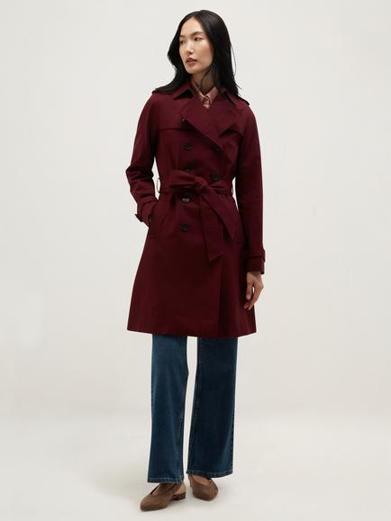 Hobbs Skylar Shower Resistant Trench Coat, Fig Purple, Fig Purple