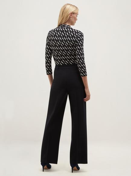 Hobbs Clemence Tailored Trousers, Navy - view 2, Navy