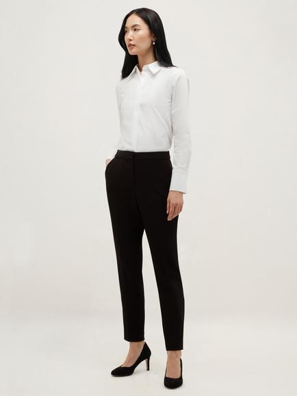 Hobbs Lea Slim Tailored Trousers, Black, Black