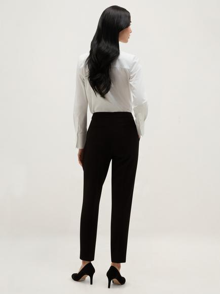 Hobbs Lea Slim Tailored Trousers, Black - view 2, Black