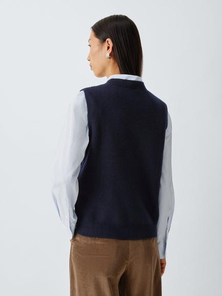 Weekend MaxMara Graphic Embroidered Tank, Ultramarine Embro - view 2, Ultramarine Embro