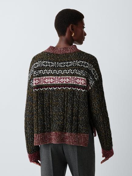 Weekend MaxMara Quota Weekend 1983 Cotton Blend Jumper, Black - view 2, Black Writing Pat