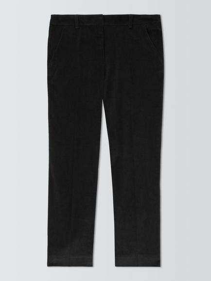 Weekend MaxMara Cotton Rich Trousers, Dark Brown, Dark Brown