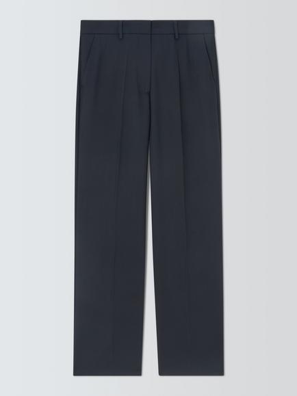 Weekend MaxMara Fenice Wool Trousers, Navy, Navy