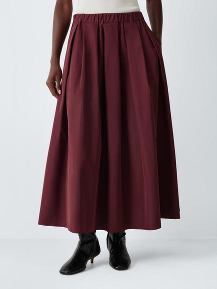 Weekend MaxMara Efebo Midi Skirt, Burgundy, Burgundy