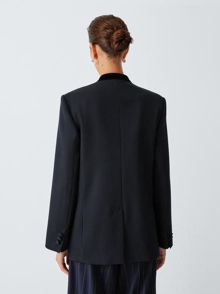 Weekend MaxMara Adagio Single Breasted Wool Blazer, Ultramarine - view 2, Ultramarine