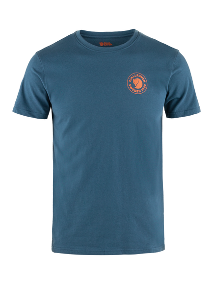 Fjällräven 1960 Crew Neck Cotton Blend T-Shirt, Indigo Blue, Indigo Blue