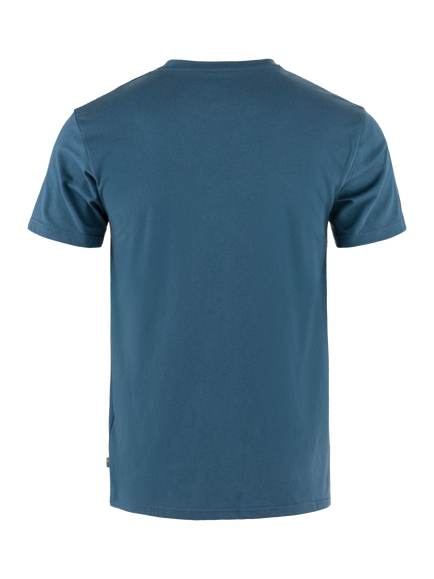 Fjällräven 1960 Crew Neck Cotton Blend T-Shirt, Indigo Blue - view 2, Indigo Blue