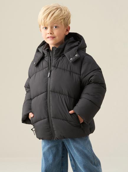 Angel & Rocket Kids' Troy Quilted Coat, Black, Black