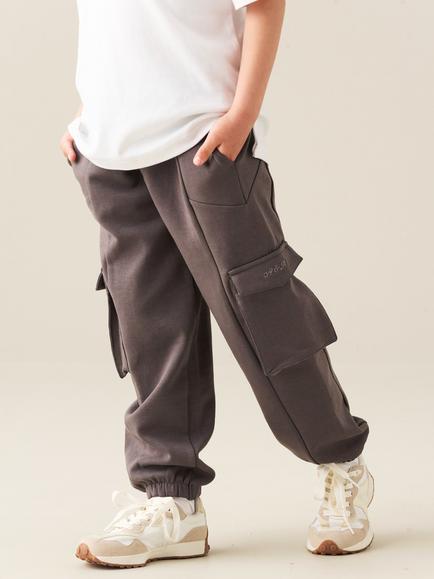 Angel & Rocket Kids' Frank Cuffed Joggers, Charcoal, Charcoal
